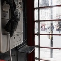 Inside a London Telephone Box